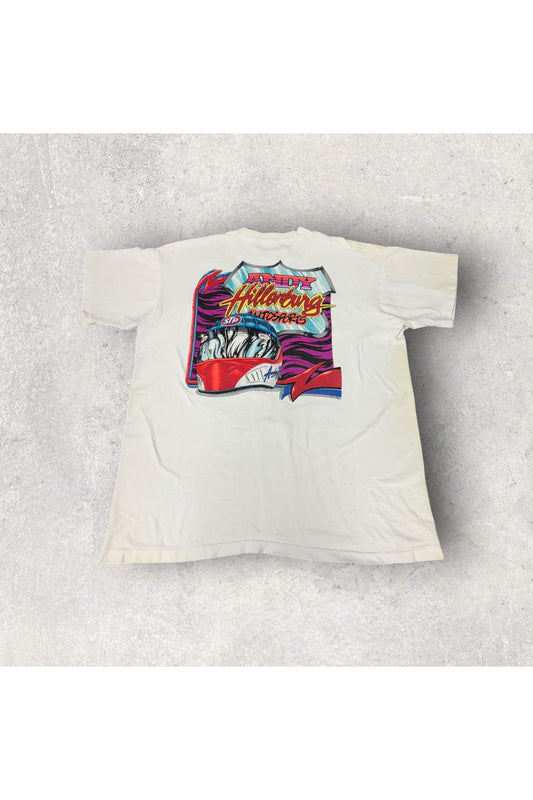 Vintage Single Stitch Andy Hillenburg World of Outlaws Tour Racing Tee- XL