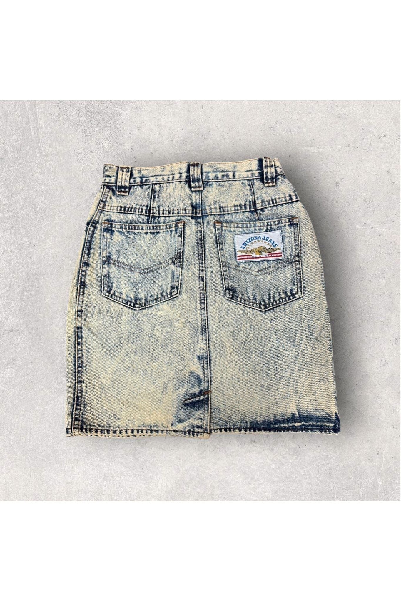 Vintage Arizona Jeans American Style Women's Jean Skirt- S