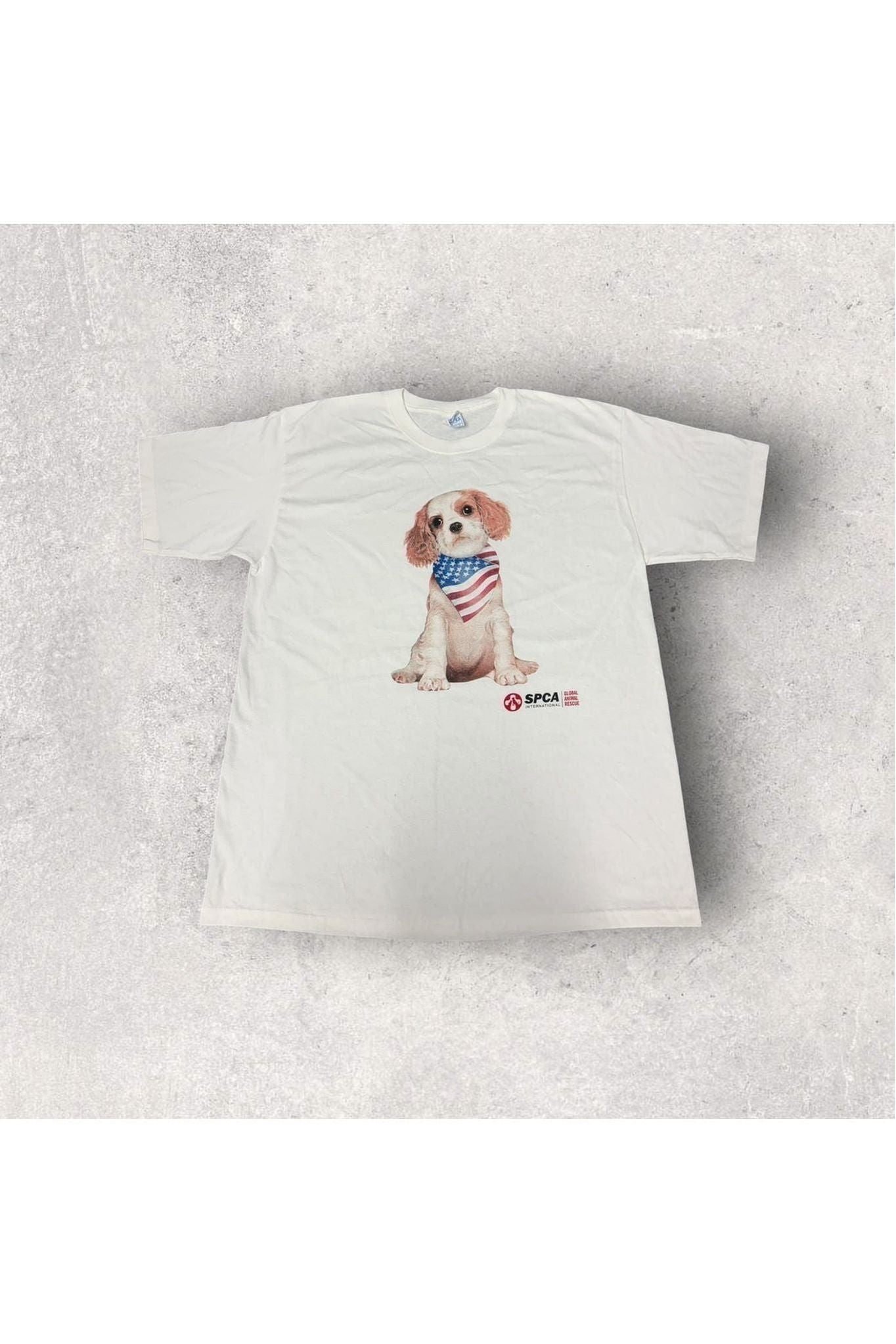 Vintage Y2K Yazbek SPCA International Tee- L