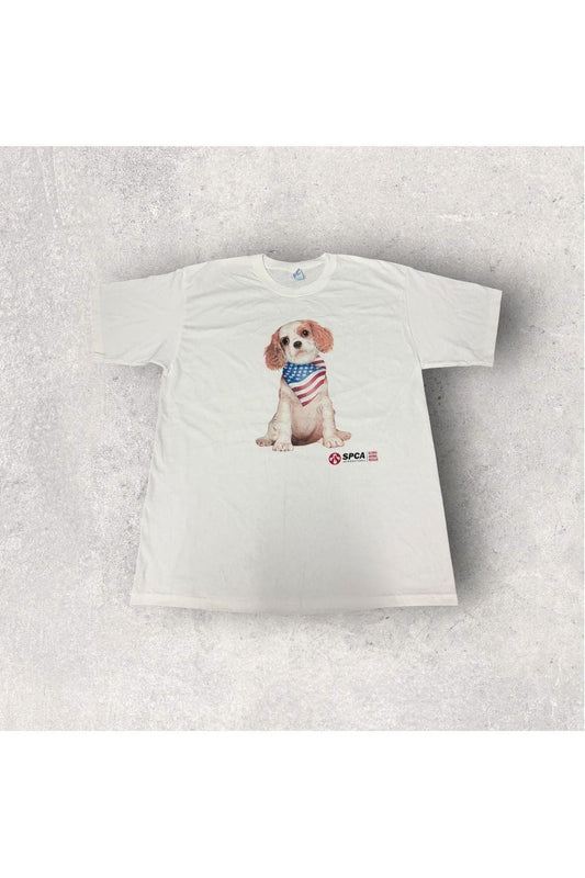 Vintage Y2K Yazbek SPCA International Tee- L