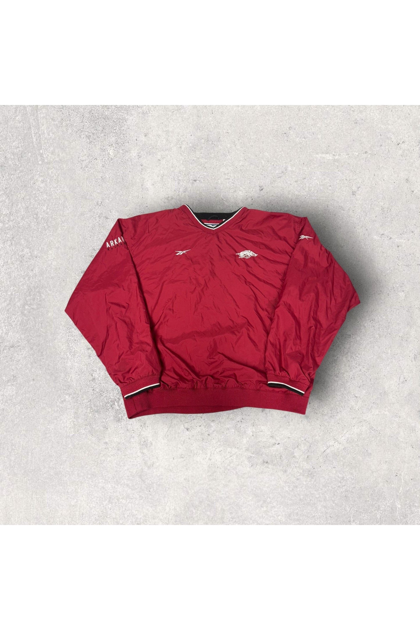 Vintage Reebok Arkansas Razorbacks Pullover Windbreaker- XL