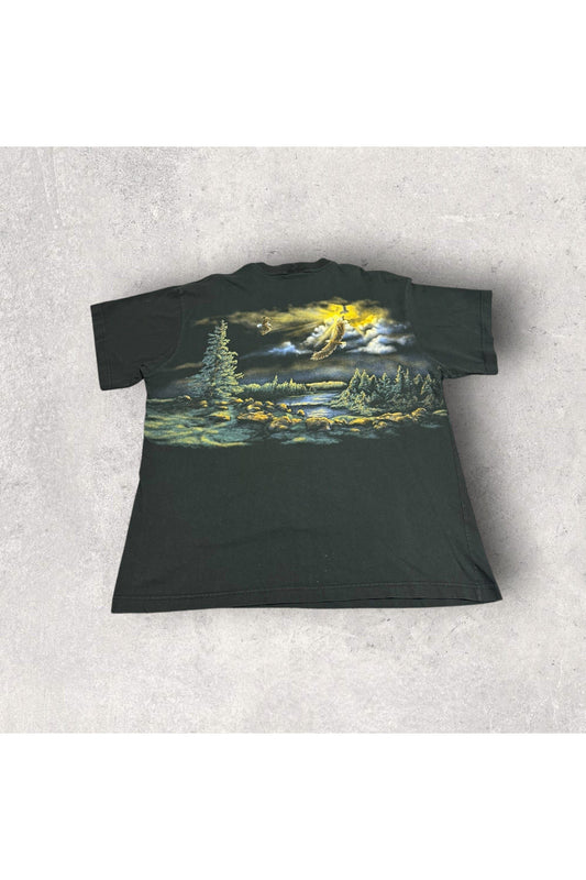 Vintage Art Unlimited Bald Eagles Wrap Around Nature Tee- XXL
