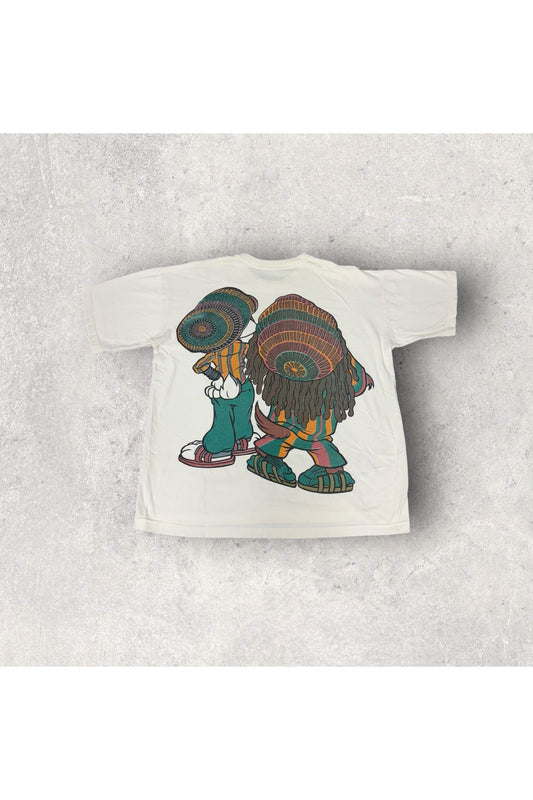 Vintage 90s Bugs Bunny x TAZ Irie Barbados Rasta Reggae Tee- XL