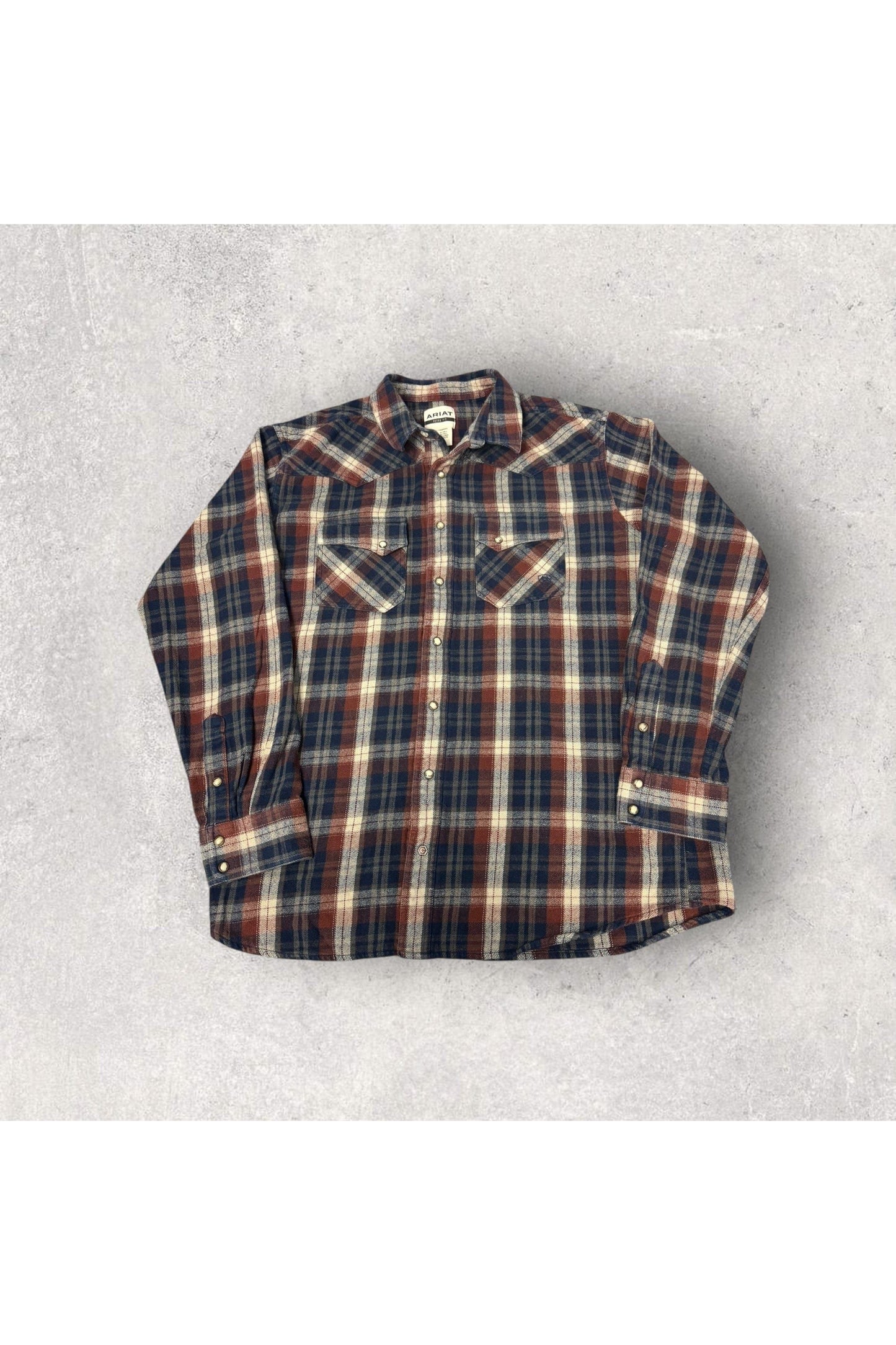 Ariat Hendrik Retro Fit Button Snap Long Sleeve Button Up- XL-Tall