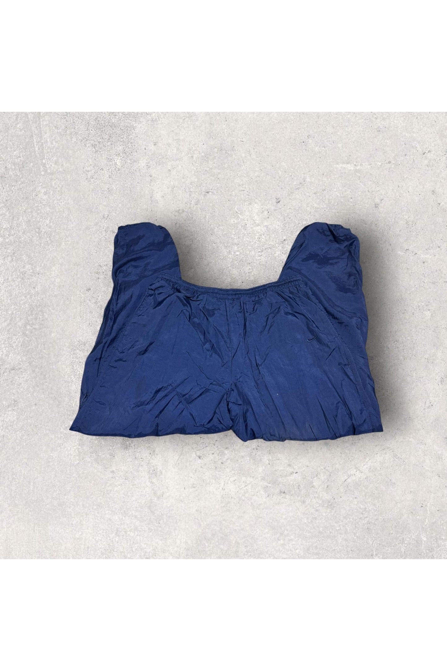 Vintage 90s Nike Embroidered Swoosh Nylon Track Pants/Joggers- XL