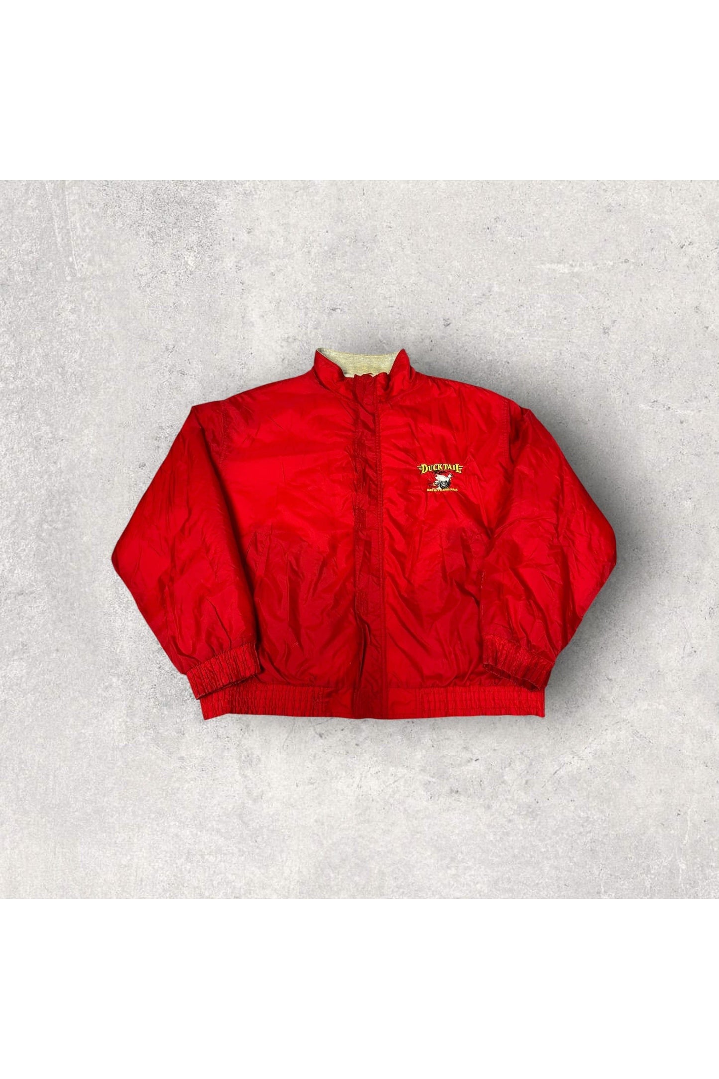 Vintage Holloway Duck Tale Run Rod & Custom Show Embroidered Jacket- XL