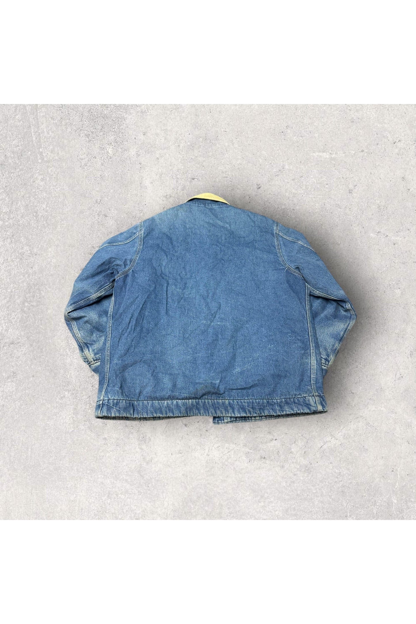 Vintage Roebucks Made In USA Blanket Lined Denim Chore Jacket- XXL