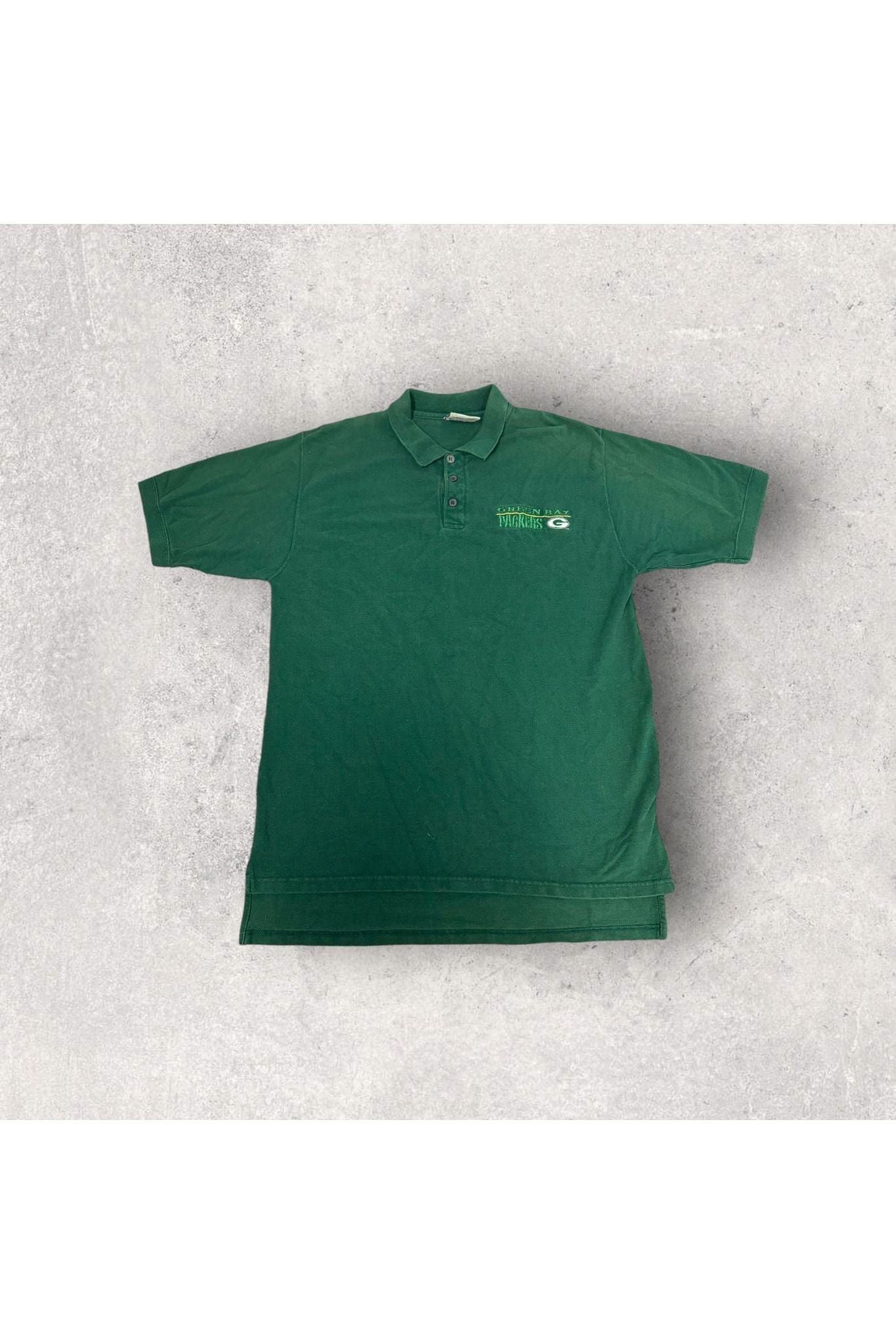 Vintage Green Bay Packers Embroidered Polo- M