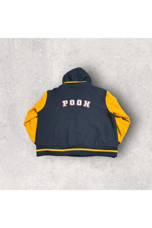 Vintage The Disney Store Winnie The Pooh Wool Varsity Bomber Jacket- L