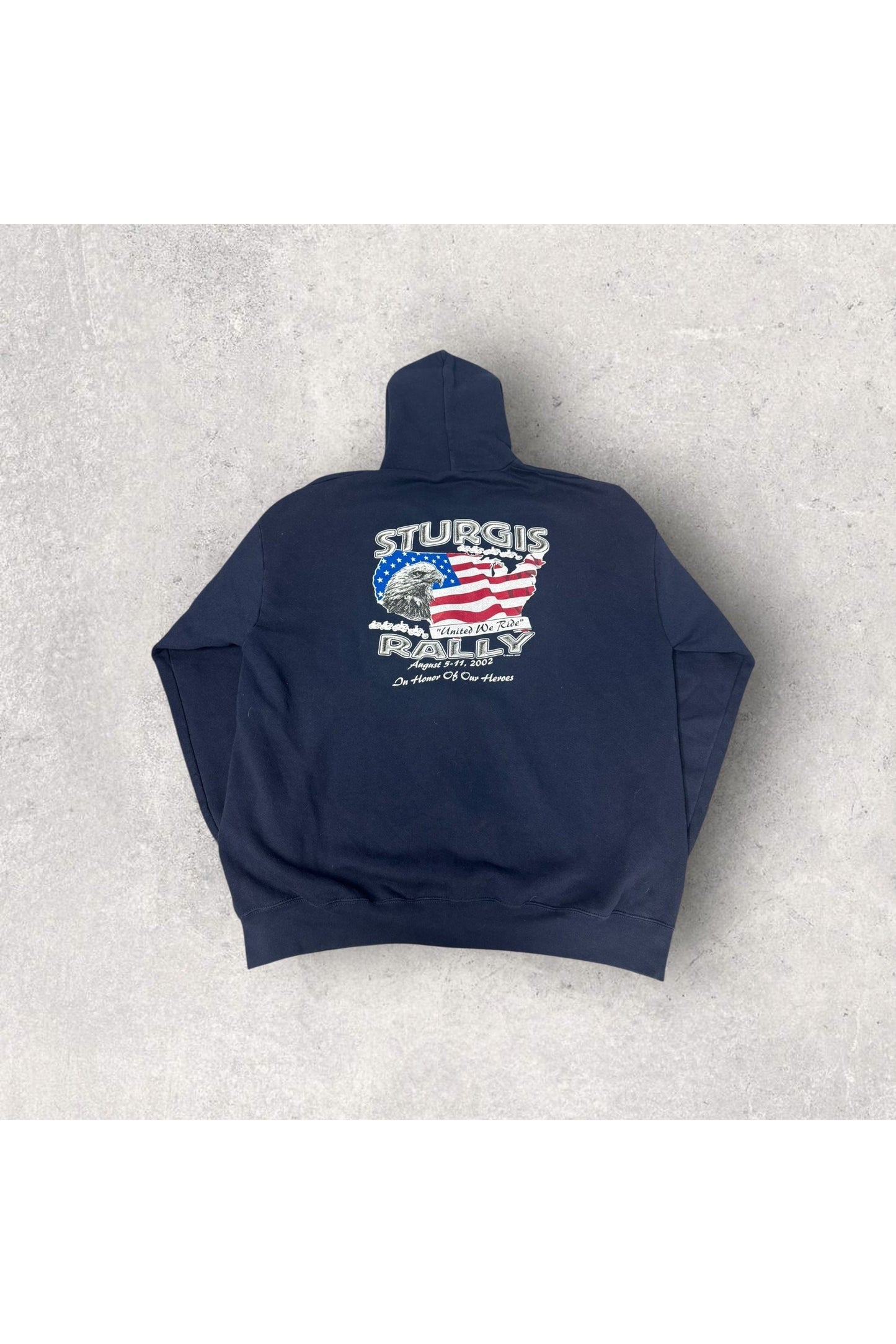 Vintage 2002 Sturgis Black Hills Moto Classic Full Zip Hoodie- XXL