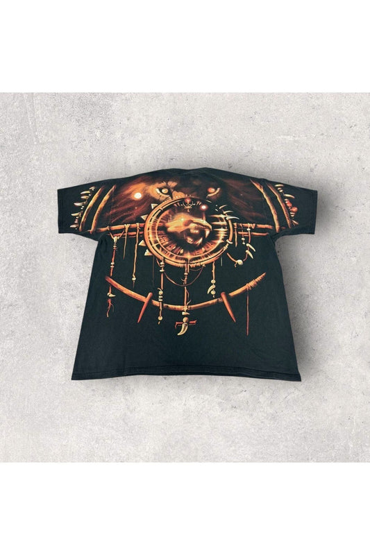 Vintage 2001 Liquid Blue Lion All Over Print Tee- XXL