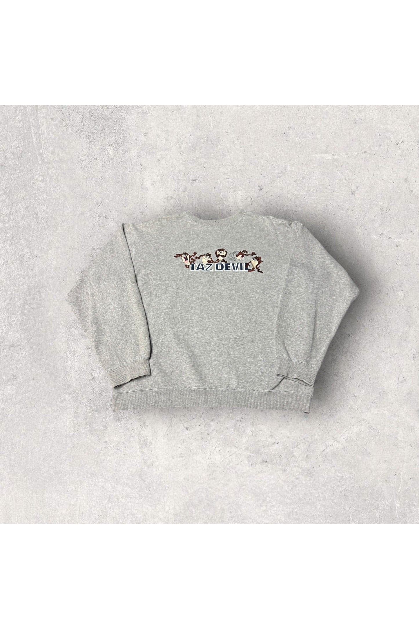 Vintage TAZ DEVIL Embroidered Crewneck- XXL