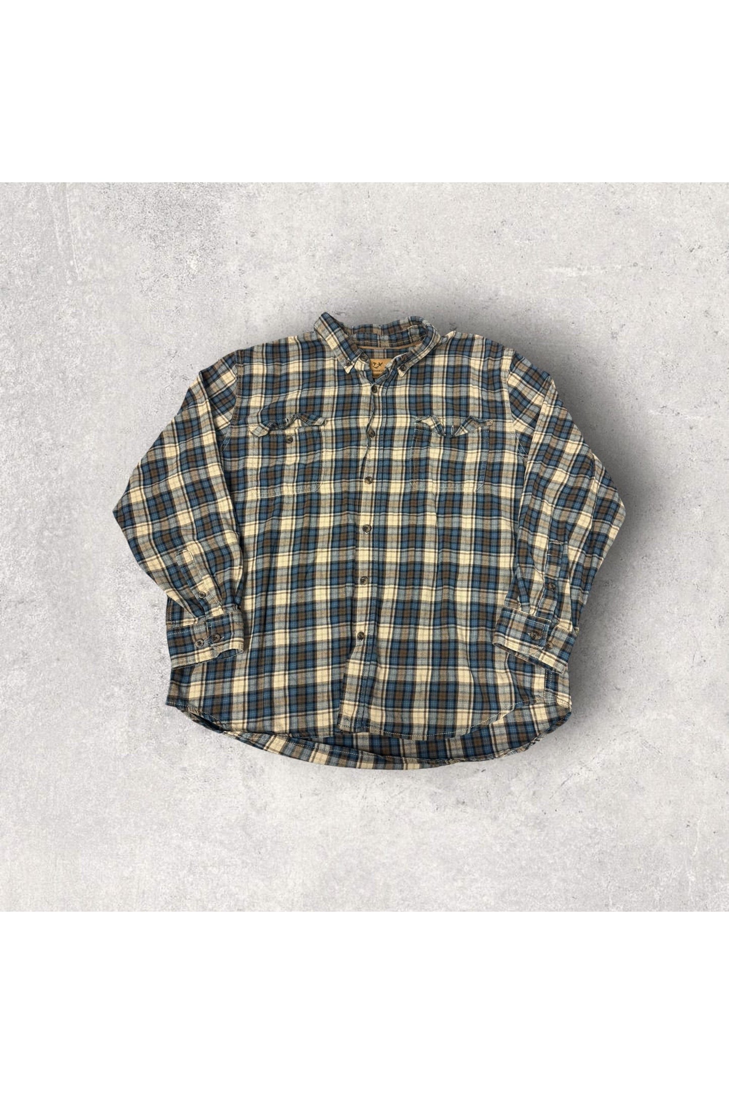 Outdoor Life Long Sleeve Button Up Flannel- XXL