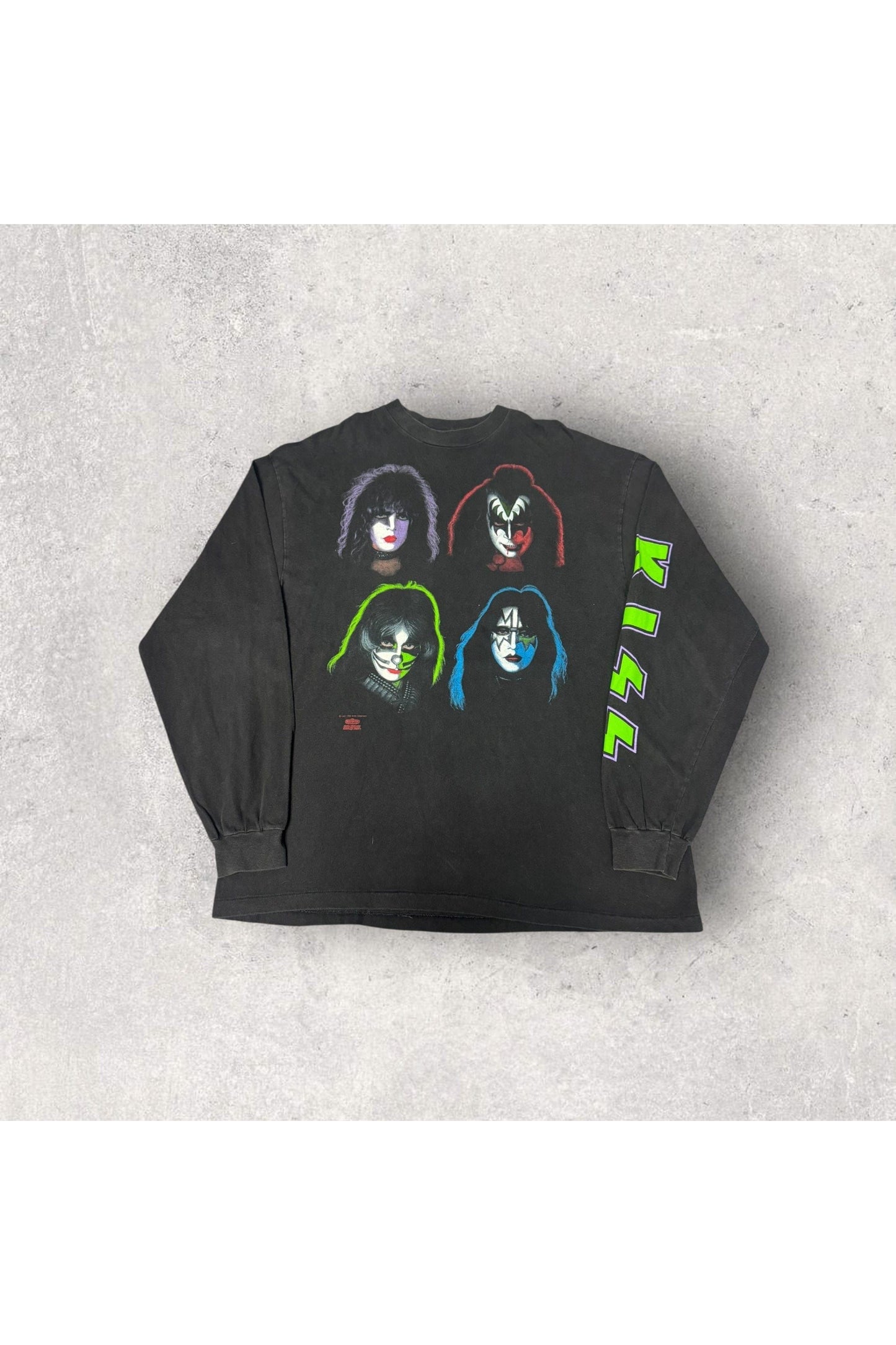 Vintage 1991 KISS Four Faces Long Sleeve- XL