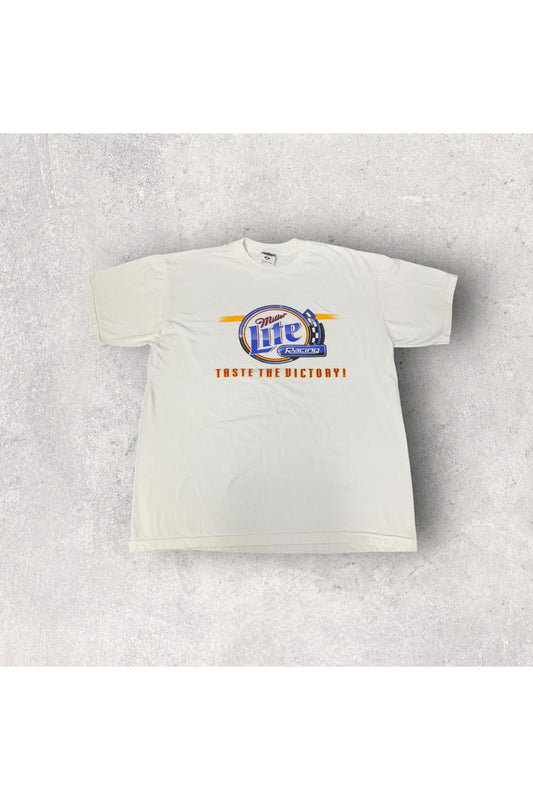 Vintage Miller Lite Racing Taste The Victory! Tee- L