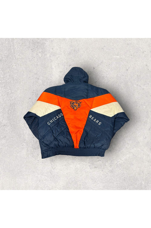 Vintage Pro Player 90s Chicago Bears Pullover Hooded Winter Jacket- XL