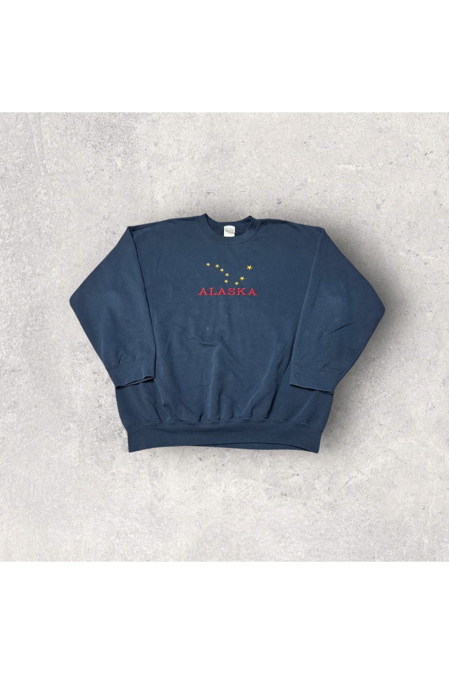 Vintage Gildan Alaska Embroidered Crewneck- XL