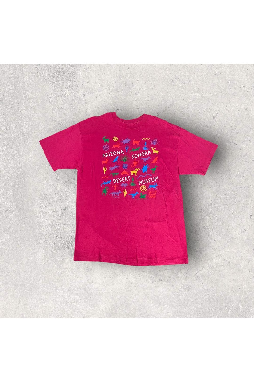 Vintage Single Stitch 1992 Arizona Sonora Desert Museum Puff Print Tee- L