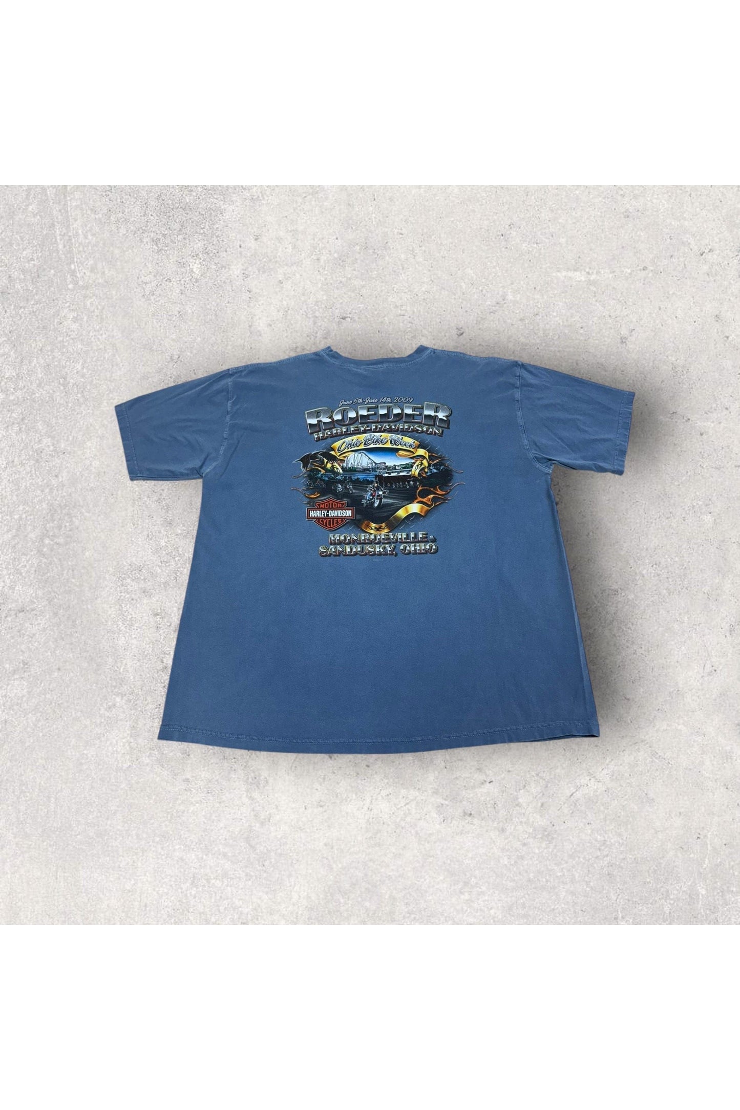 2009 Roeder Harley-Davidson Ohio Bike Week Tee- XL