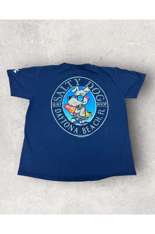 Vintage Oneita 1994 Salty Dog Surf Shop Daytona Beach Tee- L