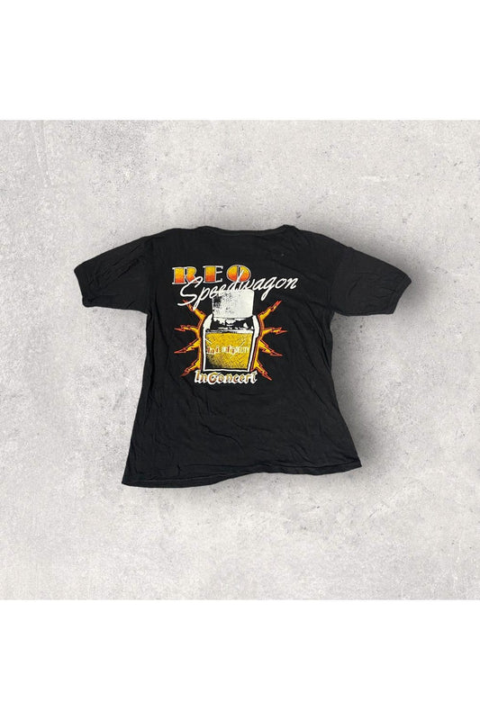 Vintage Fantasy REO Speedwagon Hi Infidelity In Concert Bootleg Concert Tee- L