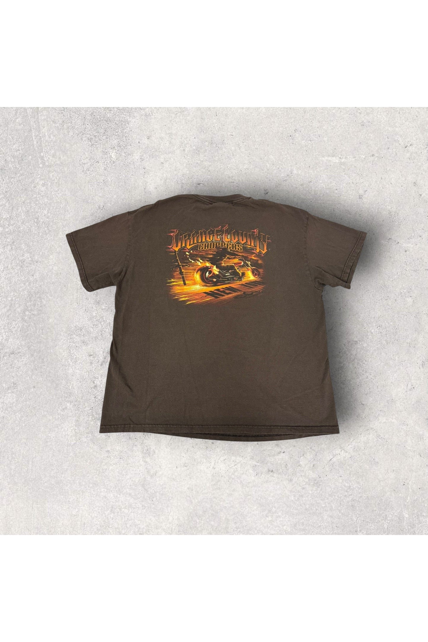 Vintage 2000s Y2K Tennessee River Orange County Choppers New York Tee-