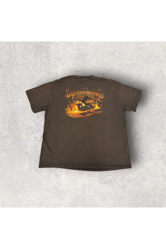 Vintage 2000s Y2K Tennessee River Orange County Choppers New York Tee-