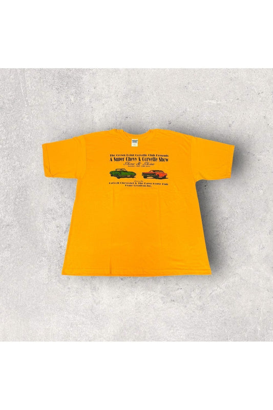 Vintage 2003 Crown Point Corvette Club Show Tee- XL