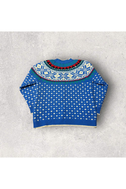 Vintage Knit Stitches Knit Sweater- M