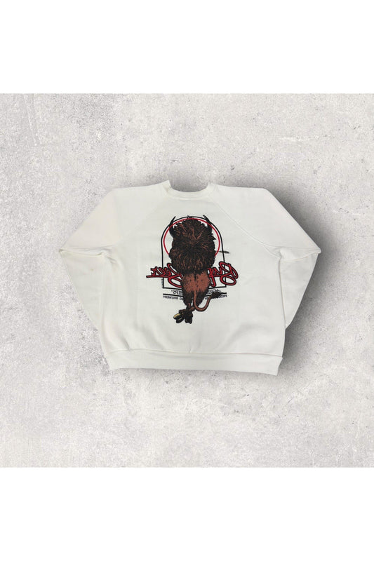 Vintage Crazy Shirt Hawaii Buffalo Beer Great With Chips Crewneck- L