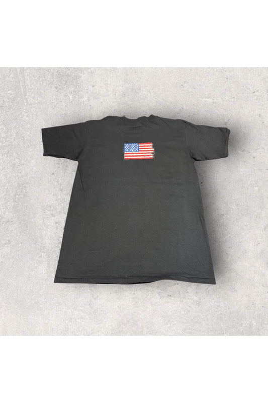 Vintage Oneita Power-T Wild Oats American Flag Tee- XL