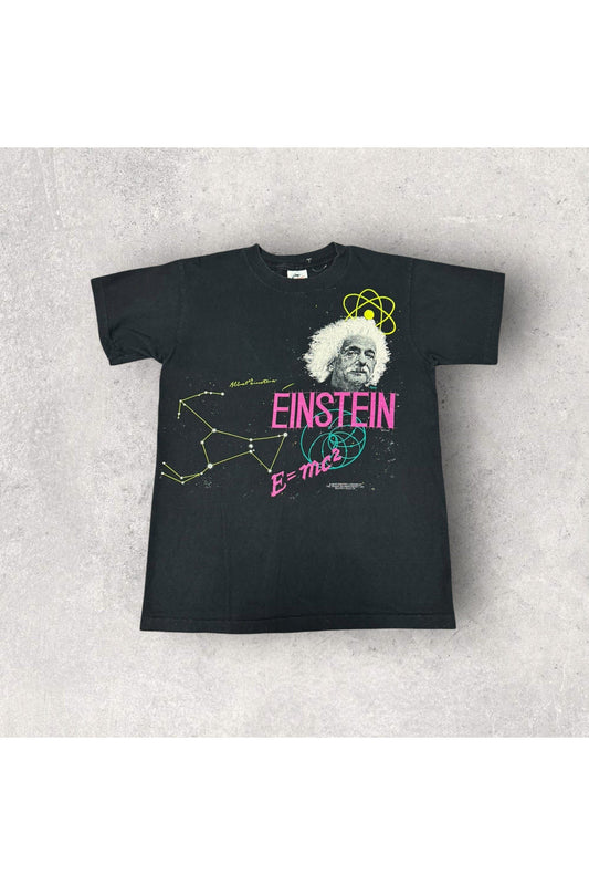 Vintage Single Stitch 1992 Harlequin Albert Einstein Tee- M