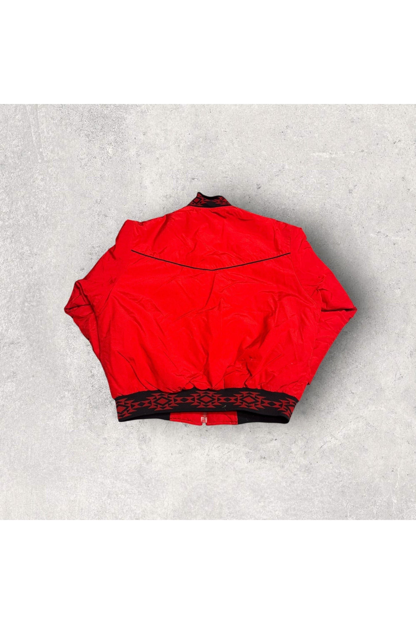 Vintage Comfy Casual Made In USA Youth Aztec Light Bomber Jacket- YTH L (14)