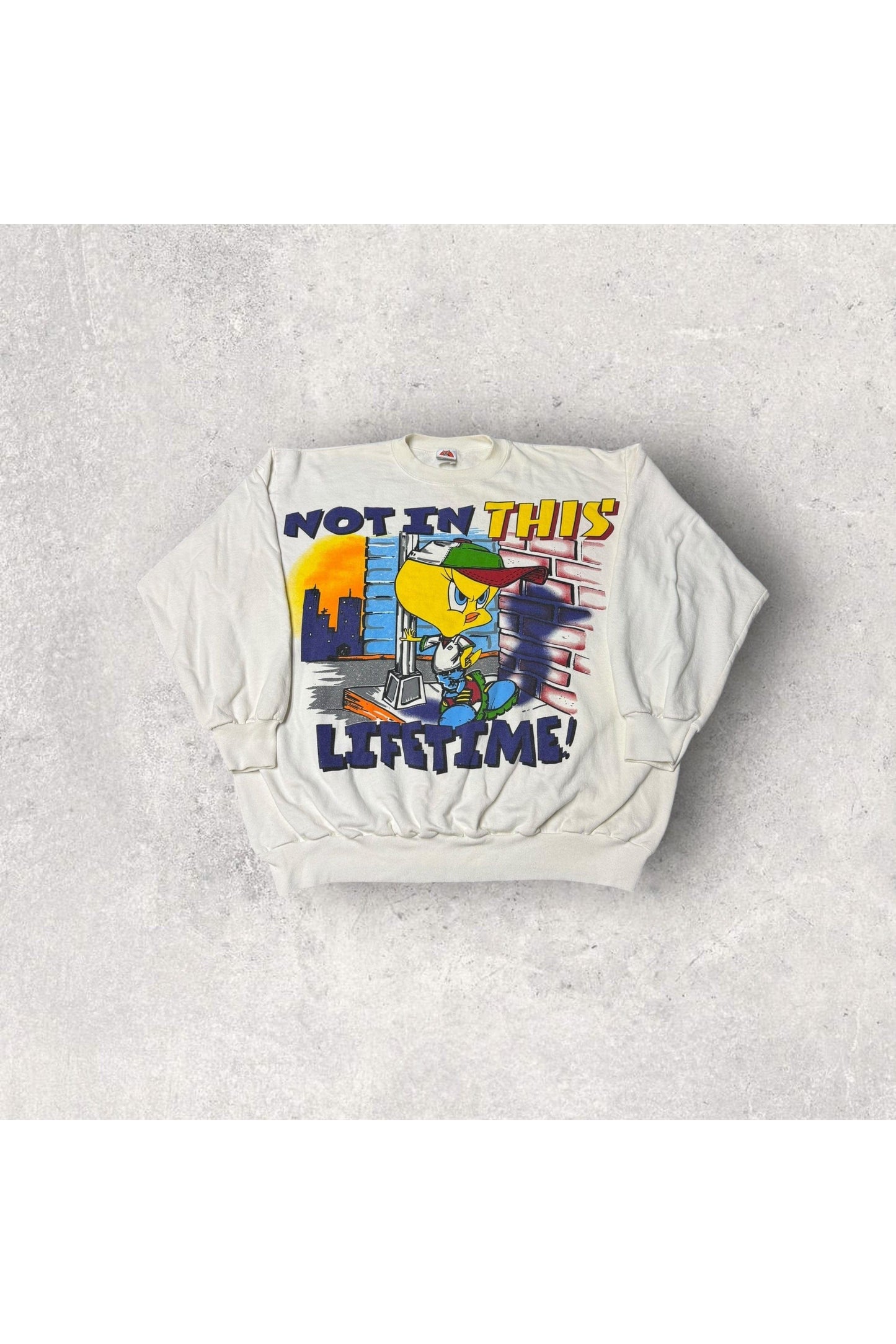 Vintage 1997 Looney Tunes Tweety Not In This Lifetime! Crewneck- XXL