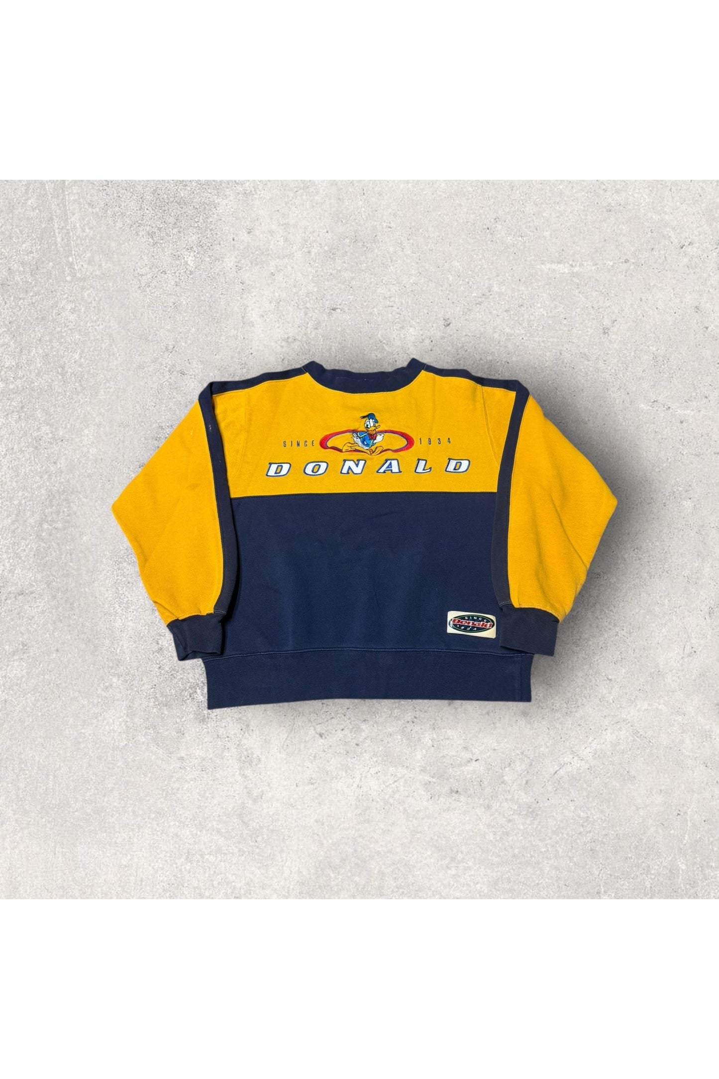 Vintage The Disney Store Donald Duck Since 1934 Embroidered Crewneck- S