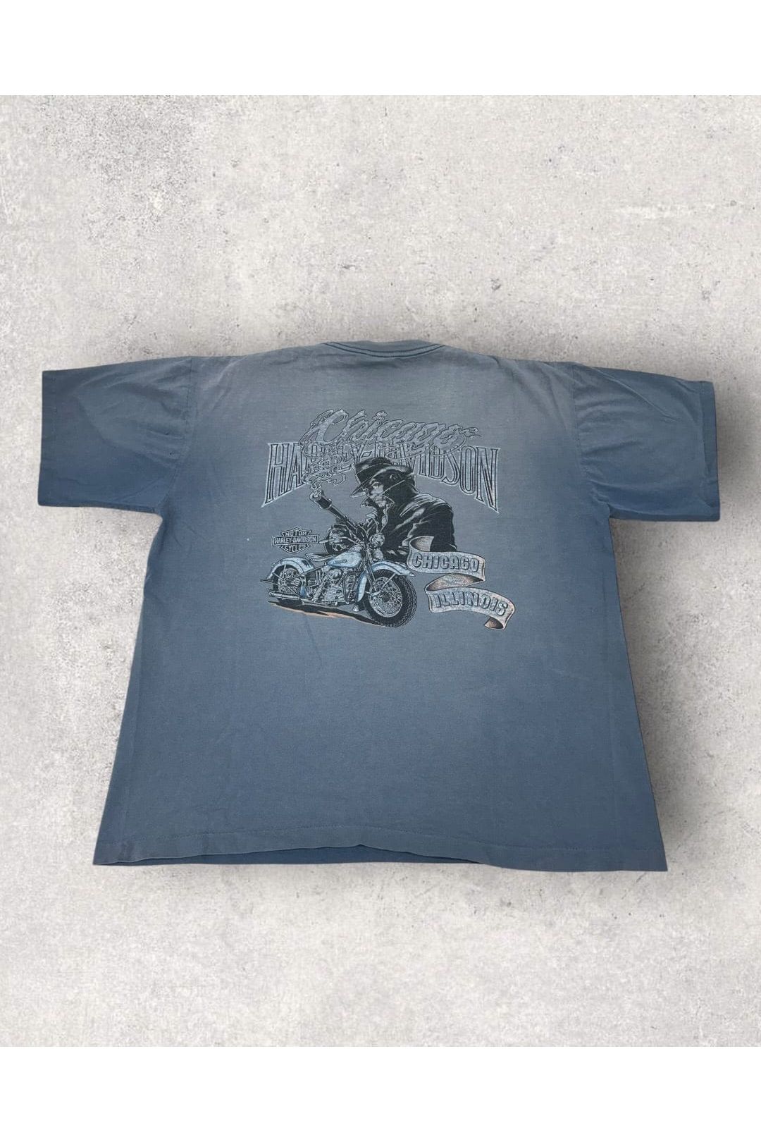 Vintage 90s Single Stitch Chicago Harley-Davidson Tee- XL