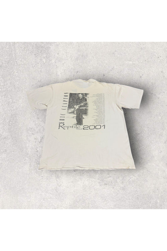Vintage United Sports Eric Clapton 2001 Reptile Tour Tee- L
