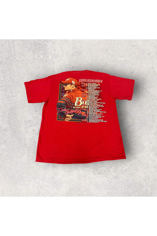 Vintage Chase Authentics Dale Earnhardt Jr. NASCAR Winston Cup Series 2001 Schedule Tee- XL
