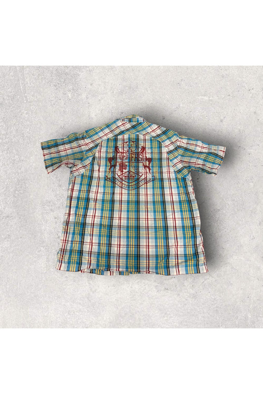 Vintage 2000s Y2K Phat Farm Short Sleeve Button Up- XXL