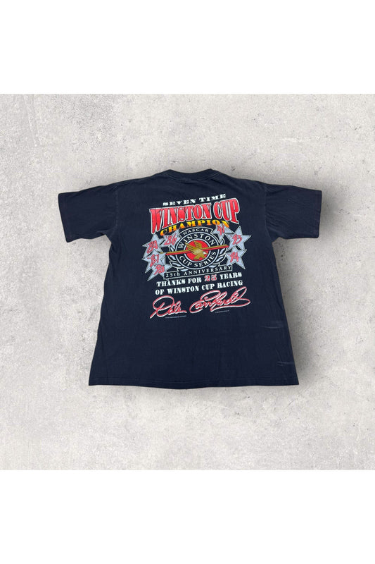 Vintage Made In USA Sports Image 1995 Dale Earnhardt Seven Time Winston Cup Champion Tee- L