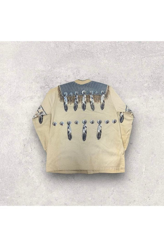 Vintage Native American Button Up Cardigan Sweater- M/L