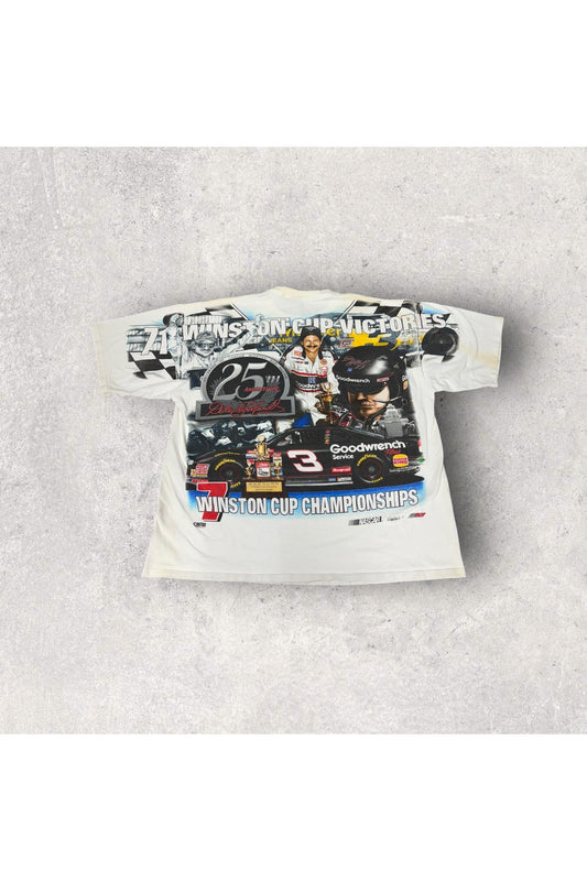 Vintage Chase Authentics Dale Earnhardt 25th Anniversary All Over Print Tee- XL