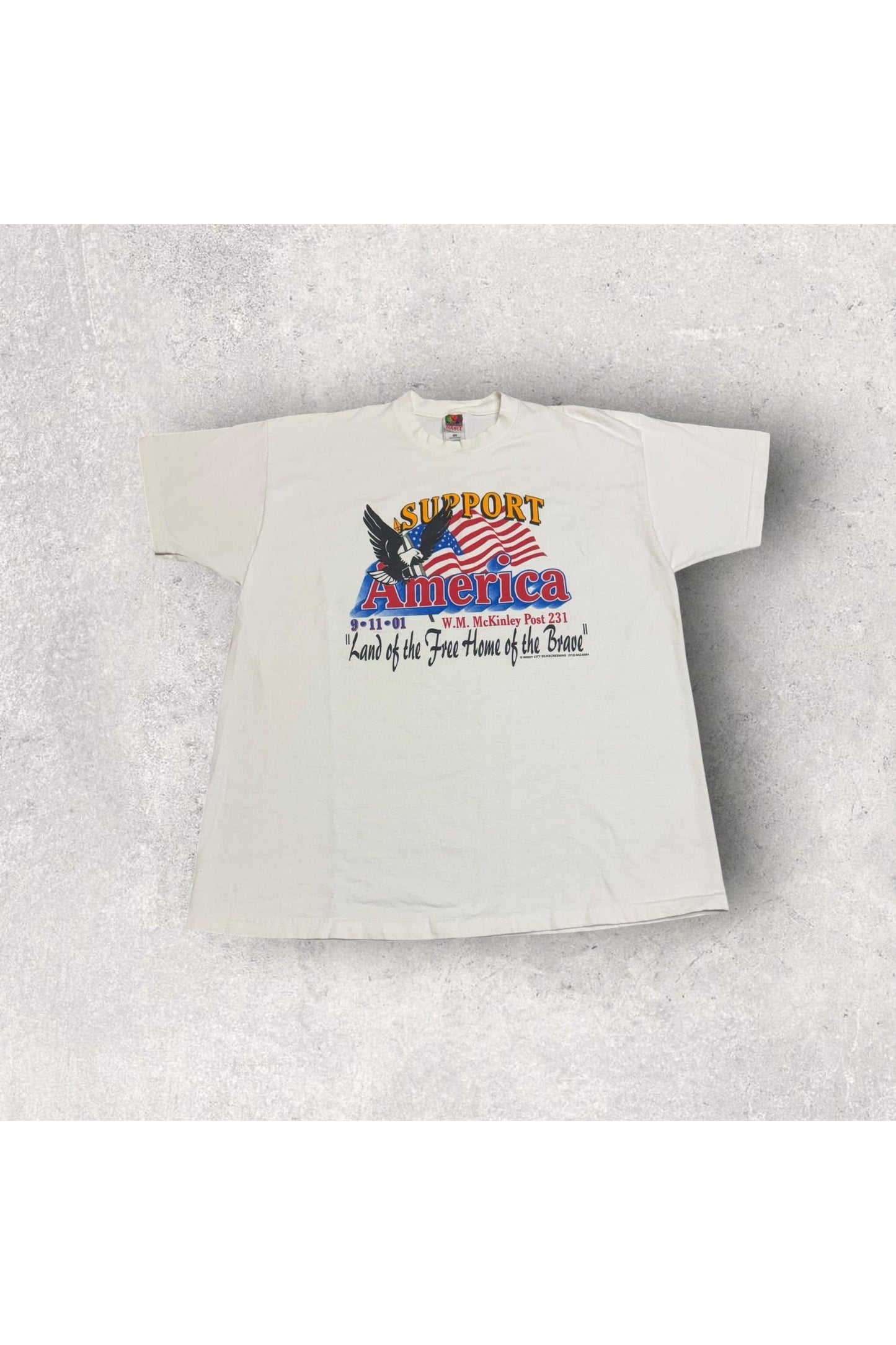 Vintage 2001 Support America 9/11 Memorial Tee- XXL