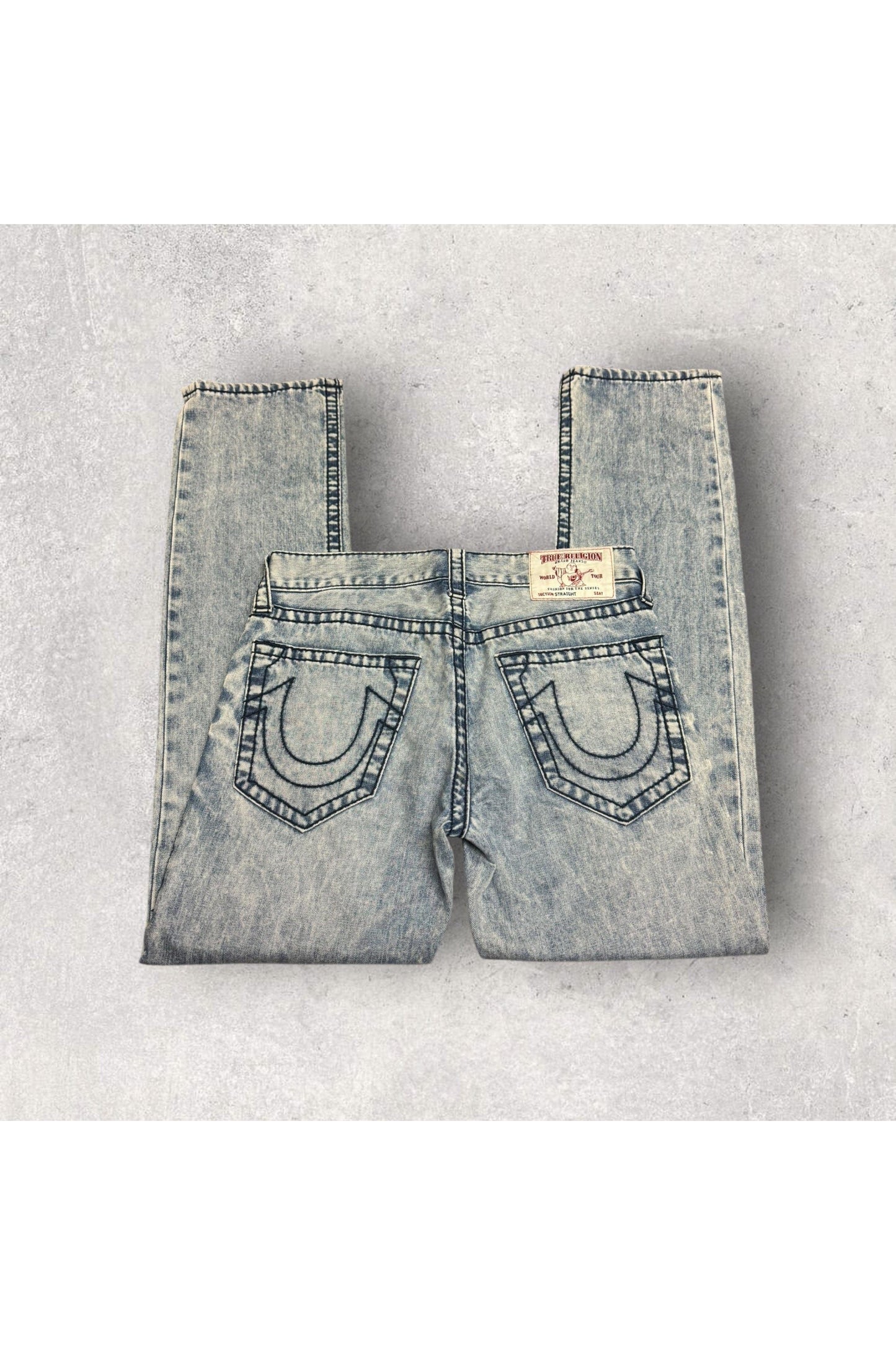 Vintage Y2K True Religion Straight Light Wash Jeans- SZ 31 x 32