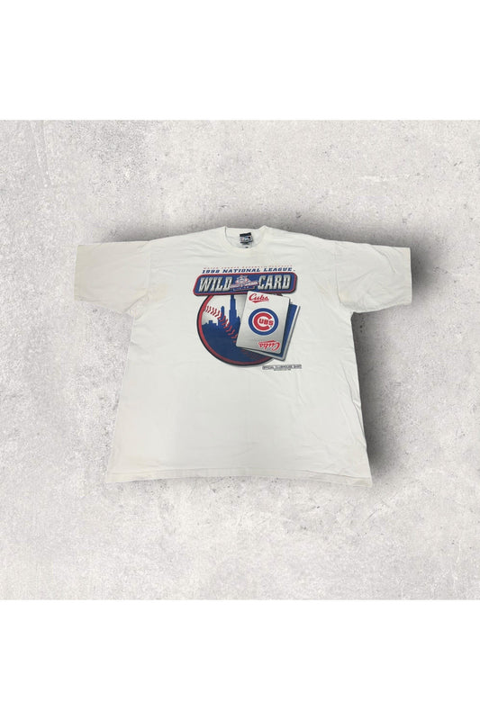 Vintage 1998 Chicago Cubs National League Wild Card Official Clubhouse Shirt- XXL
