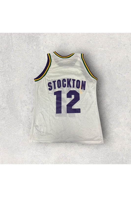 Vintage Champion Utah Jazz John Stockton Basketball Jersey- SZ 40
