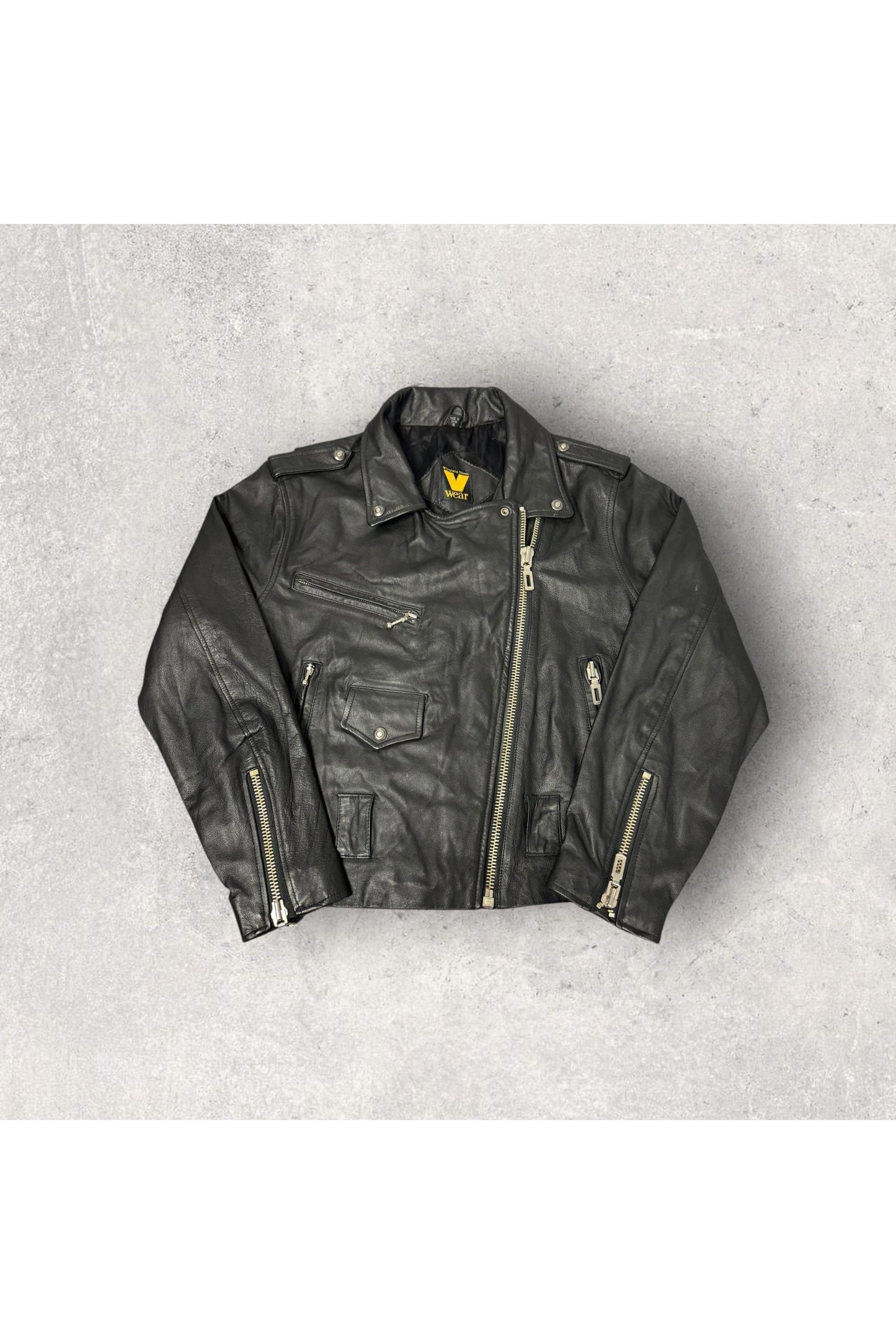 Vintage Virginia Slims Wear Women's Leather Jacket- S