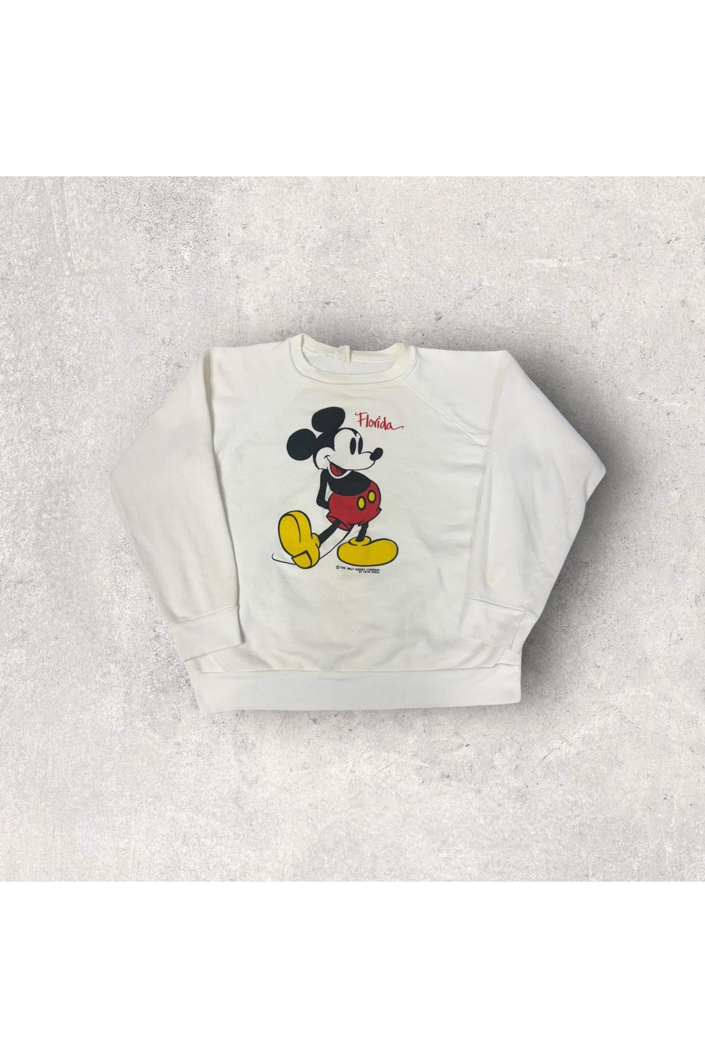 Vintage Velva Sheen Disney Mickey Mouse Florida Crewneck- L