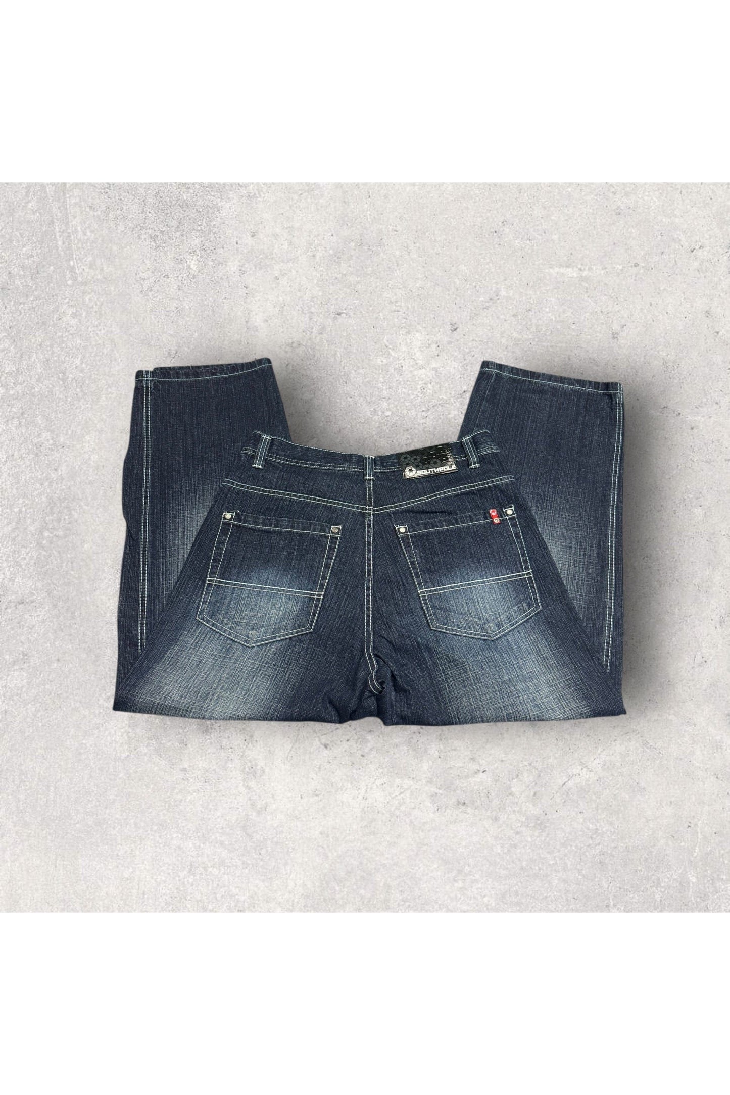 Vintage Y2K South Pole Red Tab Baggy Fit Jeans- SZ 36 x 28