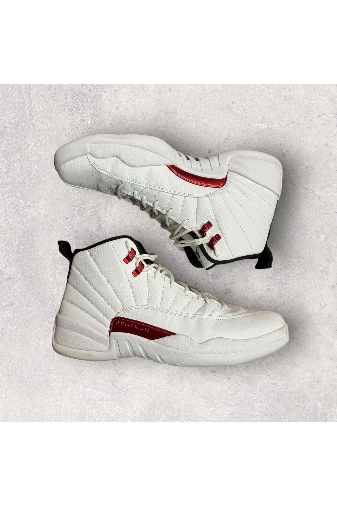 white black university red retro 12